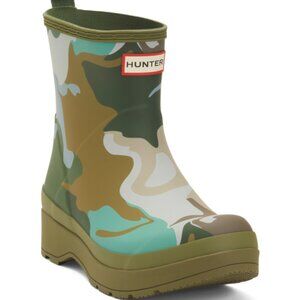 NEW HUNTER Men's Play Short Camouflage Rain Boots Green Multi 251